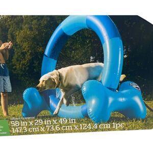 NEW Pet Dog Water Sprinkler 3 Super Spray Zones Bigmouth Over 4' Tall Inflatable